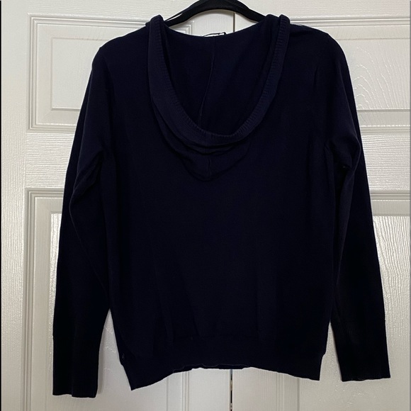 NAUTICAL XL Hooded pullover sweater navy stripe - Picture 3 of 9